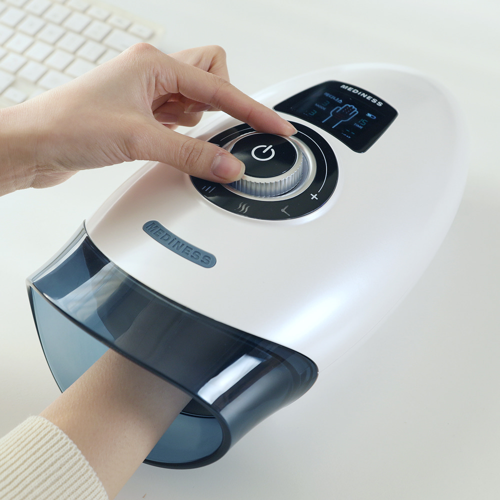 로켓 다이얼 공기압 온열 손가락 손목 손등 손바닥 안마기 손마사지기